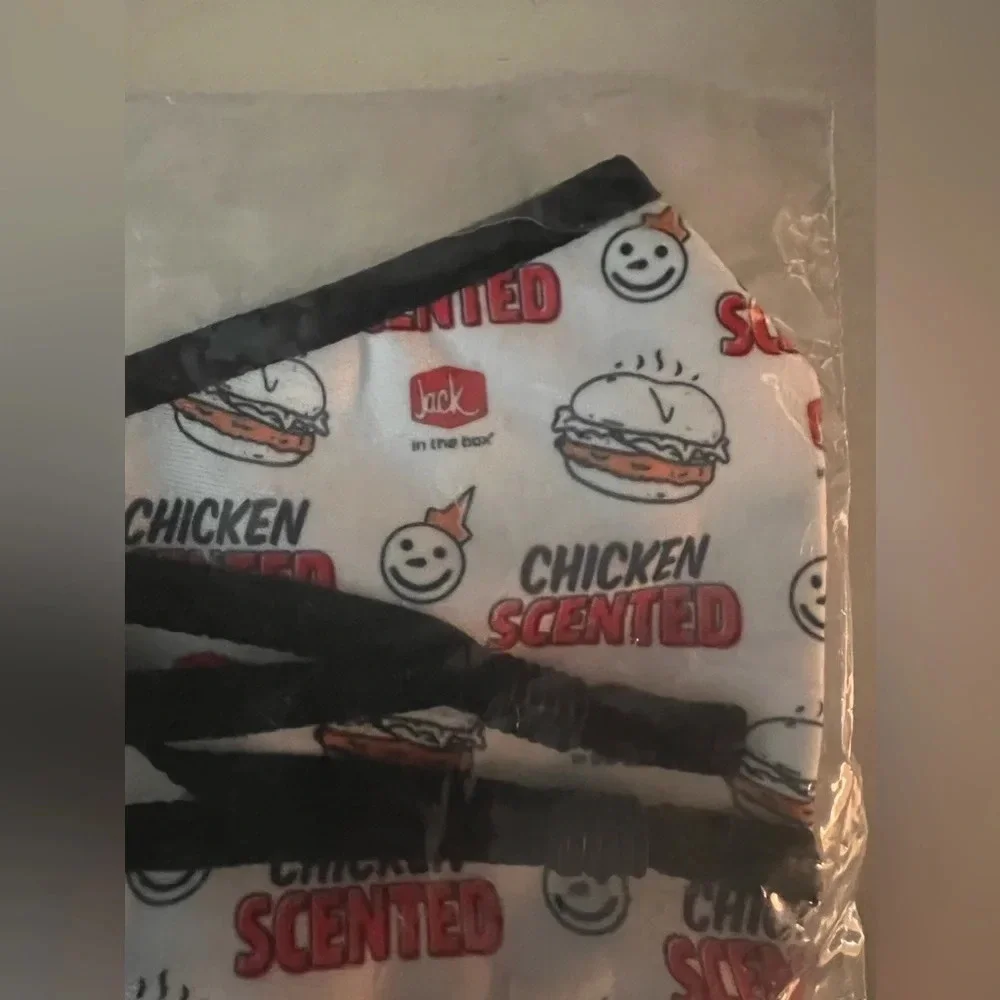 NWT Chicken Scented Face Mask - Jack in the Box - RARE!